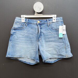 KUT from the Kloth High Rise Women's Shorts 6 Medium Blue